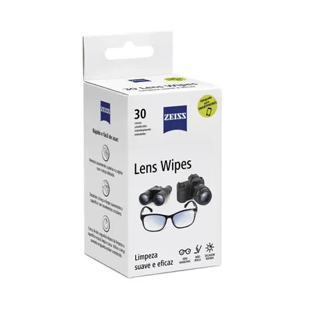 Lenços de limpeza de lentes ZEISS - 30 unidades