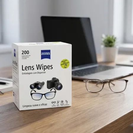 Lenços de limpeza de lentes ZEISS - 200 unidades